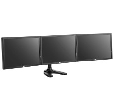 Atdec Spacedec Freestanding Triple Monitor Stand Black-0