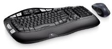 Logitech Wireless Keyboard & Mouse Combo, USB Receiver (Powered by 4xAA, included)-0