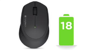 Logitech Wireless Mouse M280, 3 Button, Nano Receiver-0