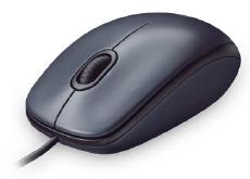 Logitech Wired Mouse M90 Basic, USB, Black, Left/Right Handed-0