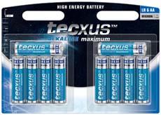 Tecxus LR6 AA Alkaline Battery 10pk-0