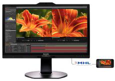 Philips Monitor 23.8" 16:9 LED, 241P6VPJKEB, 3840x2160-0
