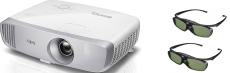 BenQ W1110 DLP Projector/ FHD/ 2200ANSI/ 15000:1/ HDMI x2/ 10W x1/ 3D BluRay Ready/2x 3D Glasses-0